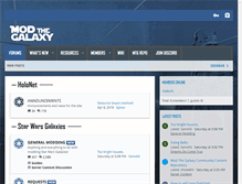 Tablet Screenshot of modthegalaxy.com
